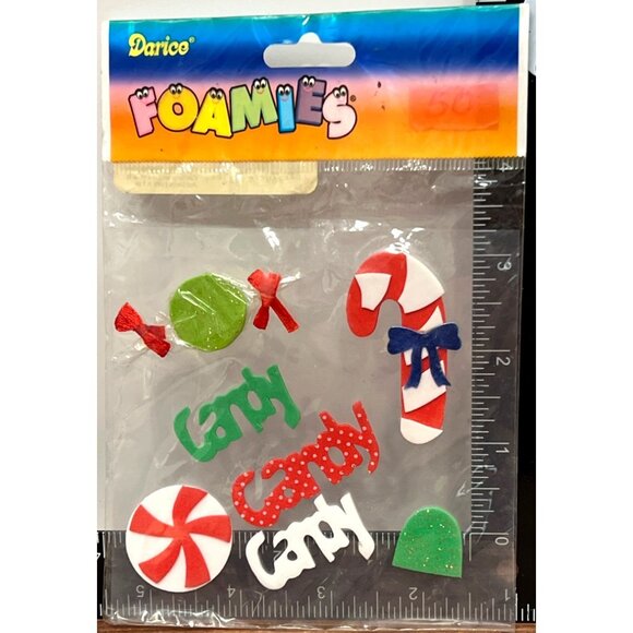 NIP HTF Darice Foamies Christmas Holiday Foam Sticker Set of 3 - Picture 6 of 7